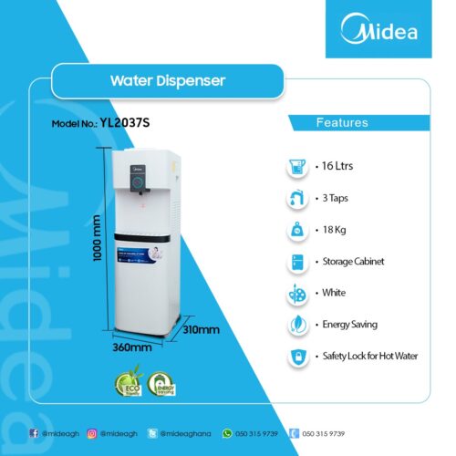 MIDEA-16LTRS-WATER-DISPENSER-YL2037S - Electroland