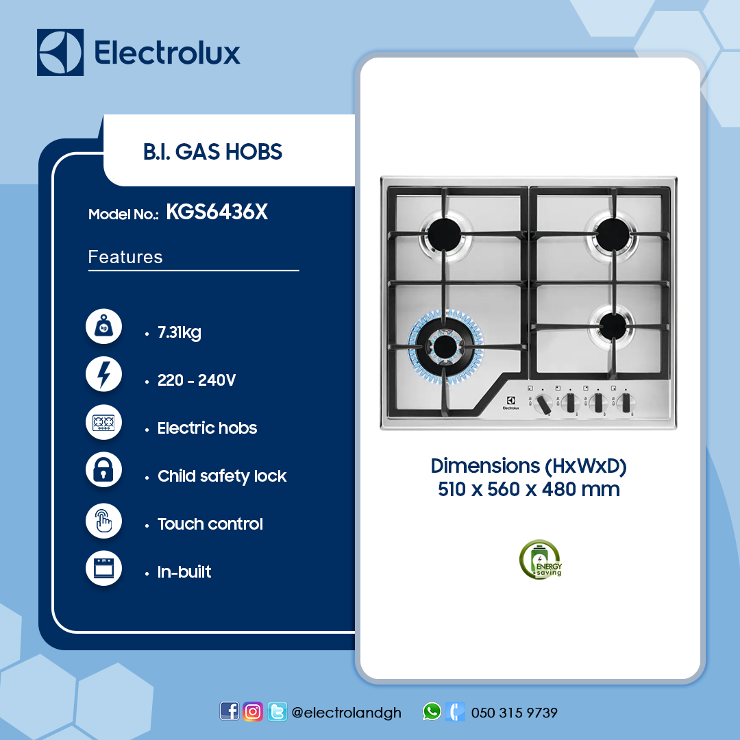 ELECTROLUX GAS HOB KGS6436X Electroland
