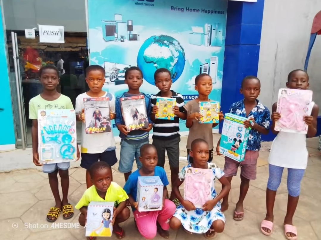 NASCO Bring Home Happiness trains makes a stop at Winneba Trauma Specialist Hospital and Winneba Municipal Hospital