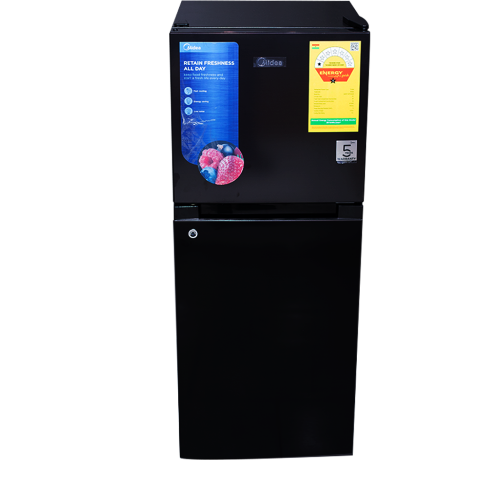 Midea 128Ltrs Double Door Top Mount Fridge