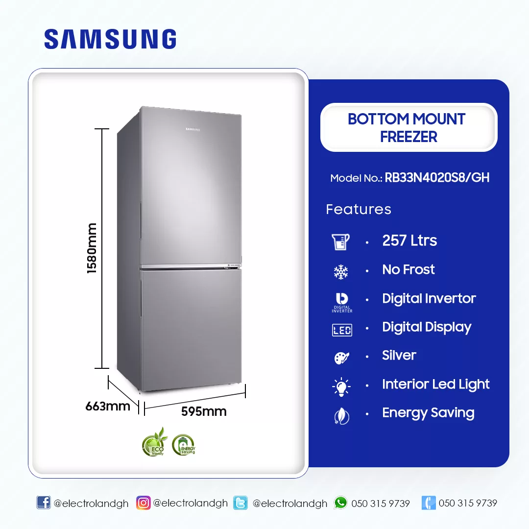 Samsung 257Ltrs Double Door Bottom Freezer - Image 2