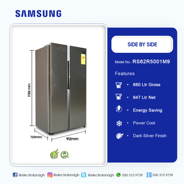 Samsung 647Ltr Side By Side Refrigerator - Image 4