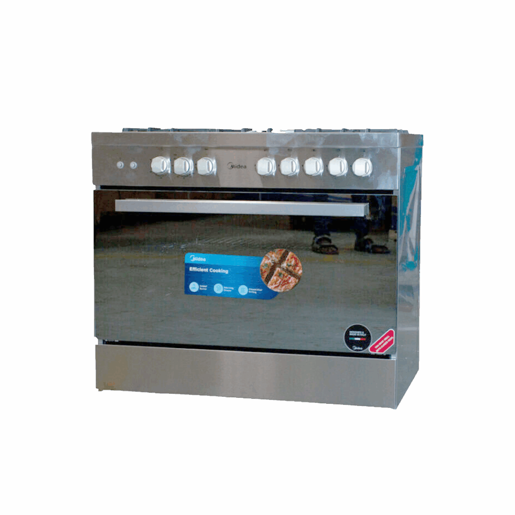 Midea 5 Burner Gas Cooker With Oven And Grill Industrial