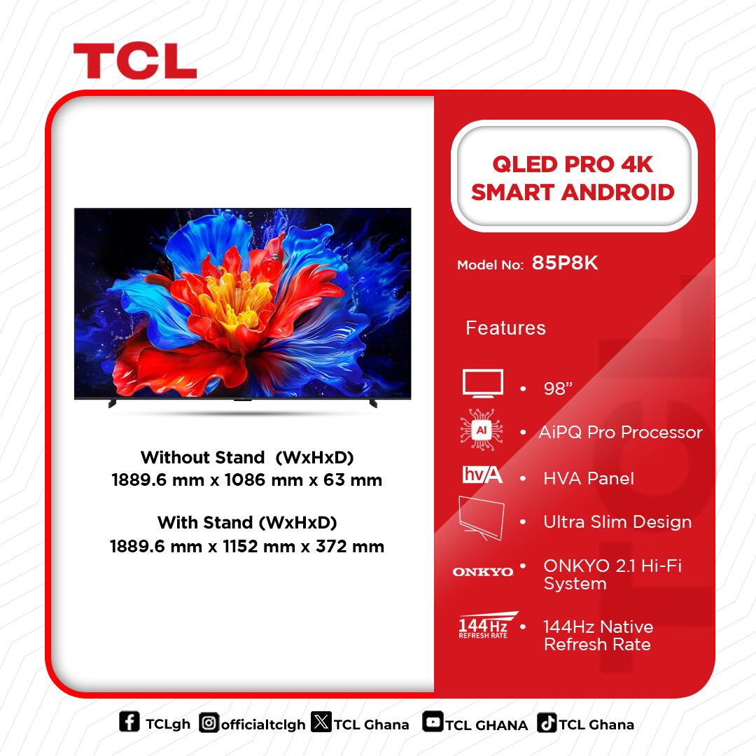 Tcl 85" QLED Pro 4K Smart Andriod Television - Image 2