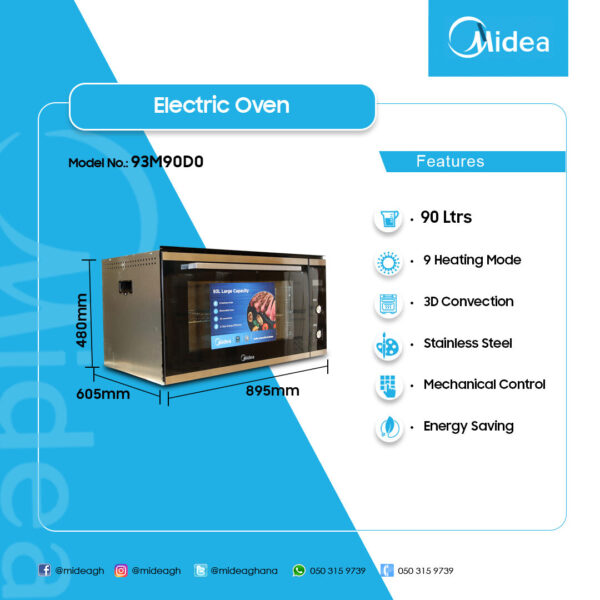 Midea 90cm Built In Oven - Image 2