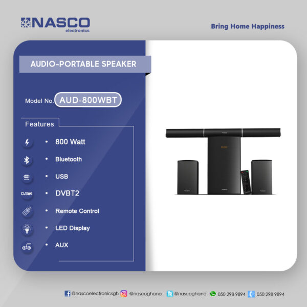 Nasco 800Watt IO Portable Speaker - Image 2