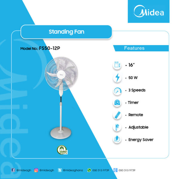 Midea 16 Standing Fan - Image 2