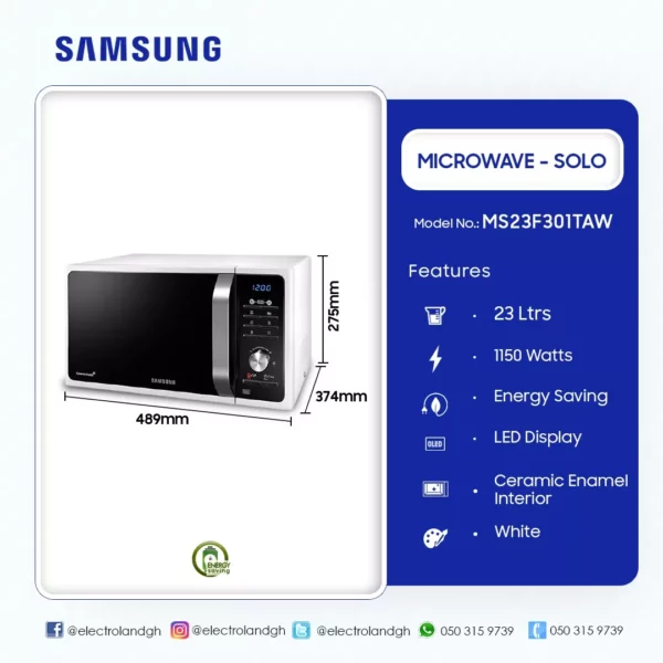 Samsung 23Ltr Solo Microwave - Image 2