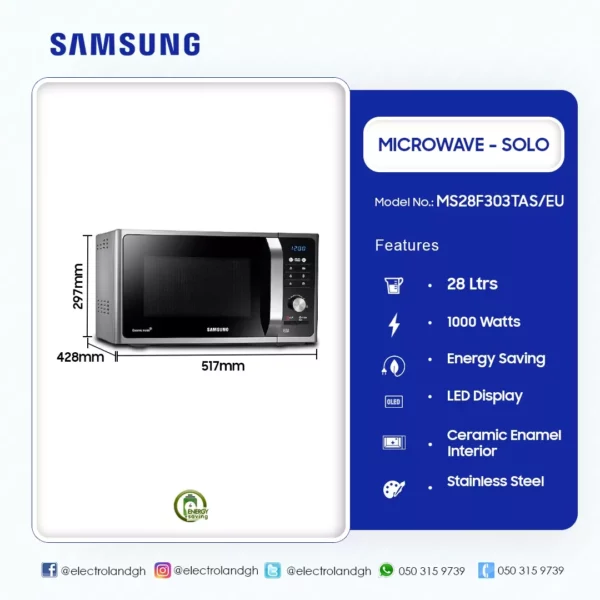 Samsung 28Ltrs Solo Microwave - Image 2
