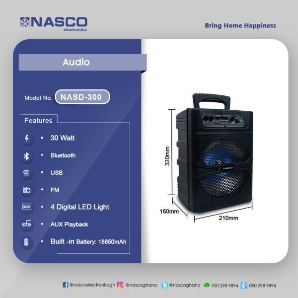 Nasco 30Watt Audio Karaoke - Image 2