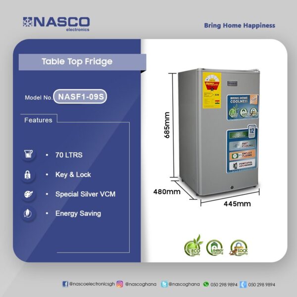 Nasco 70Ltr Table Top Refrigerator - Image 2