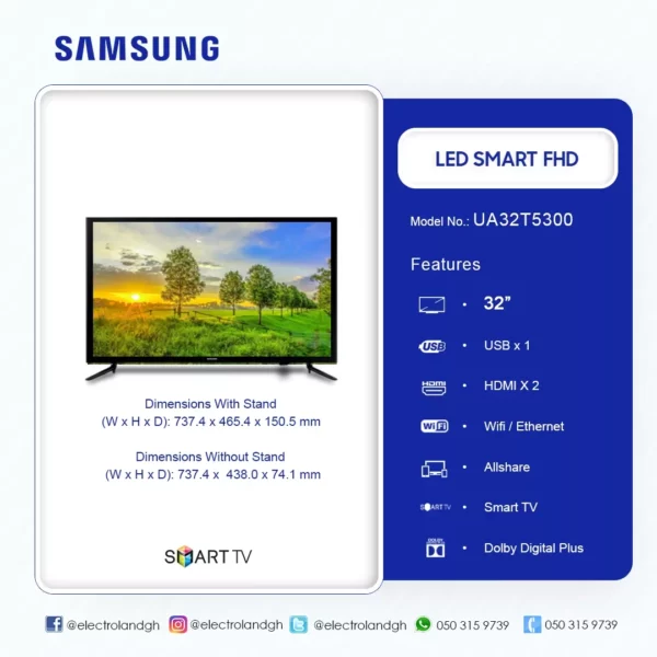 Samsung 32" LED FHD Smart Television - Image 2