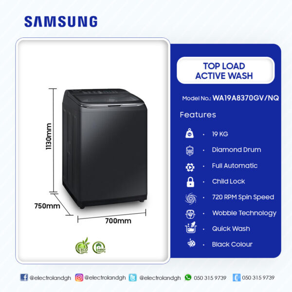 Samsung 19KG Top Load Washing Machine - Image 2