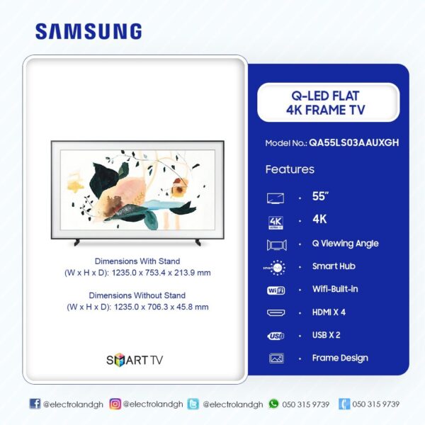 Samsung 55 The Frame Smart UHD Tv - Image 2