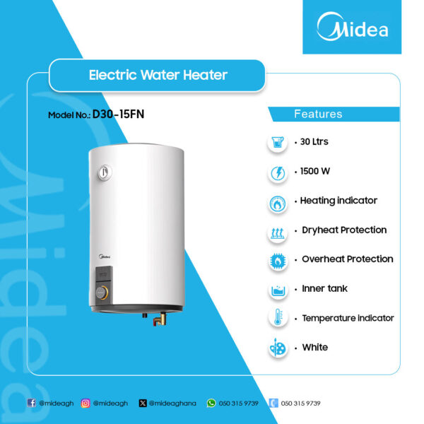 Midea 30Ltrs Water Heater - Image 2