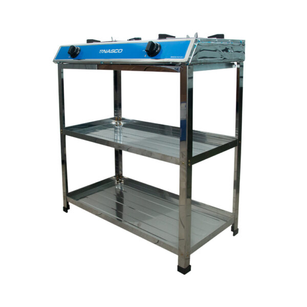 Nasco 2 Burner Gas Stove Silver
