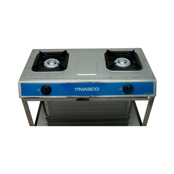 Nasco 2 Burner Gas Stove Silver - Image 3