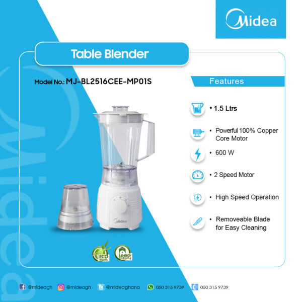 Midea 1.5Ltrs Table Blender - Image 2