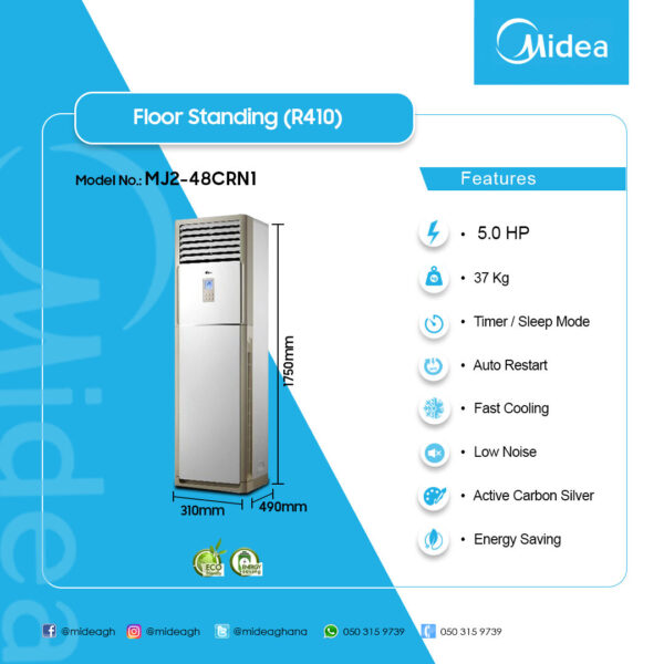 Midea 5.0Hp Floor Standing Air Conditioner - Image 2