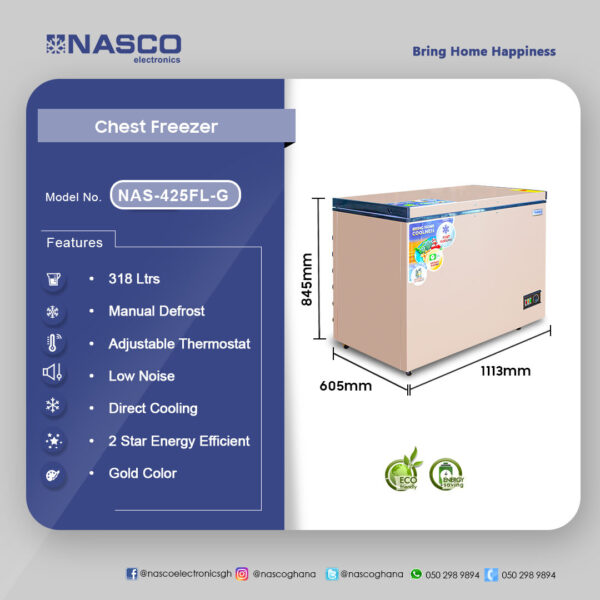 Nasco 318Ltrs Chest Freezer - Image 2