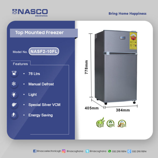 Nasco 76Ltr Table Top Refrigerator - Image 2