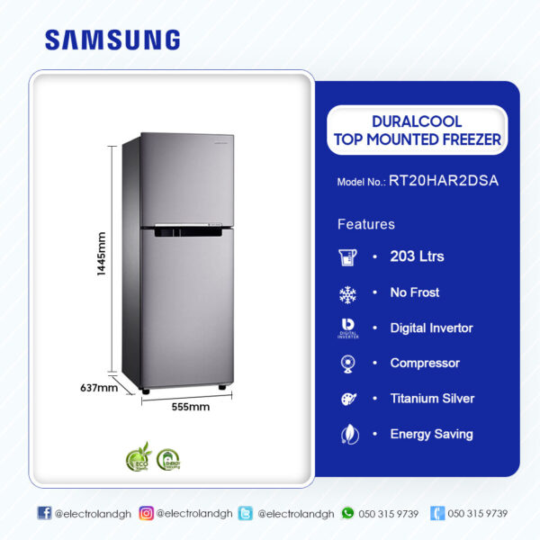 Samsung 203Ltrs Duracool Top Mounted Freezer - Image 2