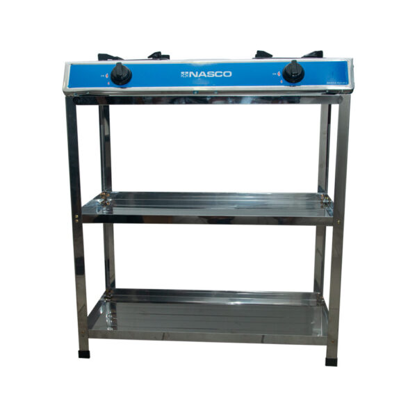 Nasco 2 Burner Gas Stove Silver - Image 4