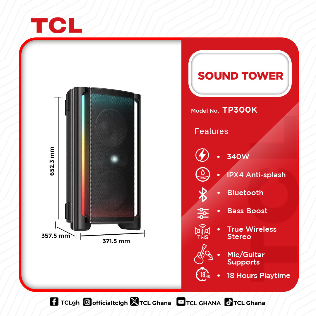 Tcl 340Watt Sound Tower - Image 2