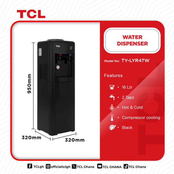 TCL 16Ltrs Water Dispenser - Image 2