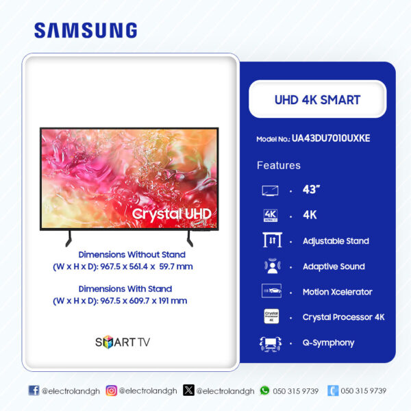 Samsung 50" UHD Smart 4K Television - Image 2