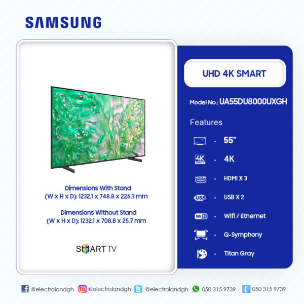 Samsung 55" 4K UHD Smart Television - Image 2