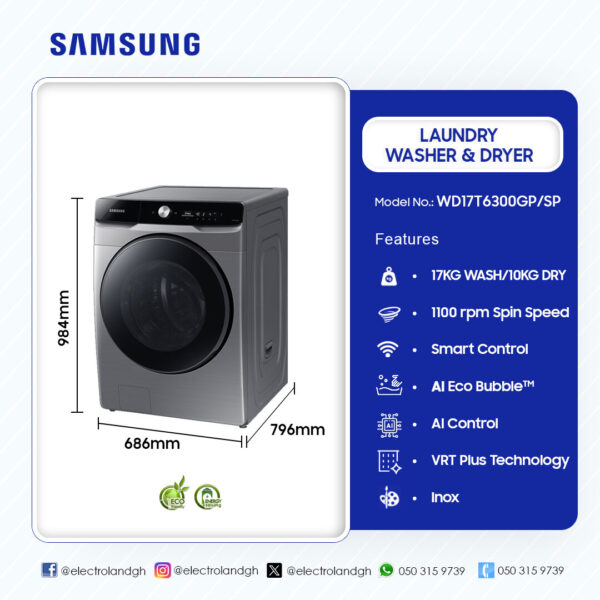 Samsung 17KG Washer 10KG Dryer Washing Machine - Image 2