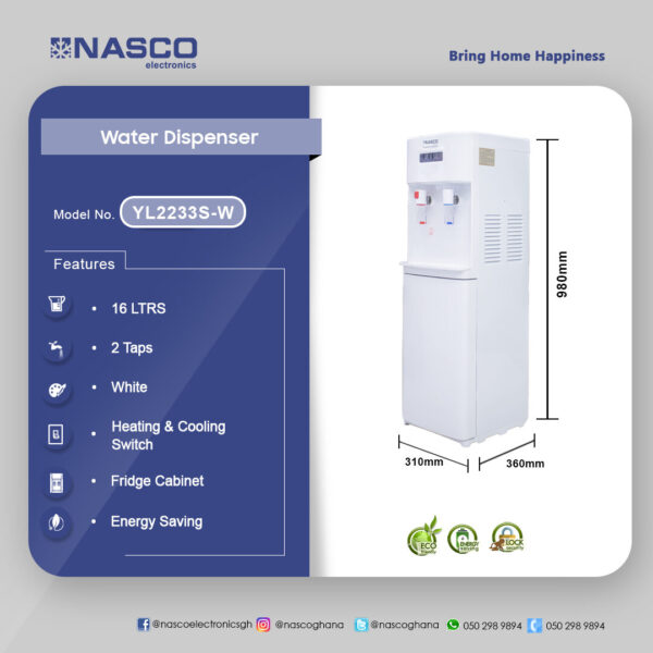 Nasco 16Ltrs Water Dispenser - Image 2