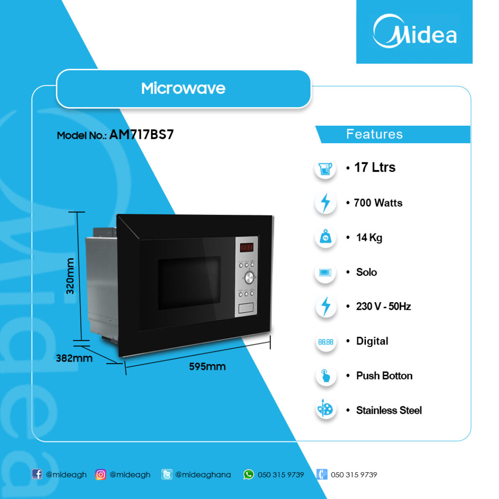 Midea 17Ltrs Solo Microwave